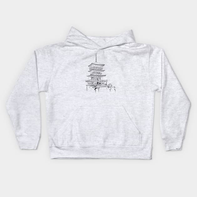 Pagoda Kids Hoodie by sibosssr